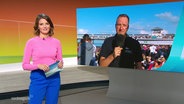 Frauke Rauner moderiert das Nordmagazin. © Screenshot 
