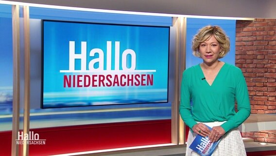 Christina von Saß moderiert Hallo Niedersachsen. © Screenshot 