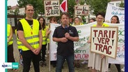 Live vom Streik bei der Asklepios-Klinik Pasewalk © Screenshot 