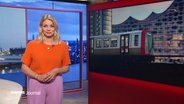 Dina Hille moderiert Hamburg Journal 18:00. © Screenshot 