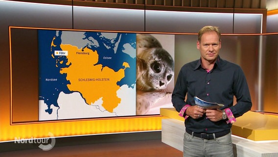 Moderator Thilo Tautz steht im Studio. © Screenshot 