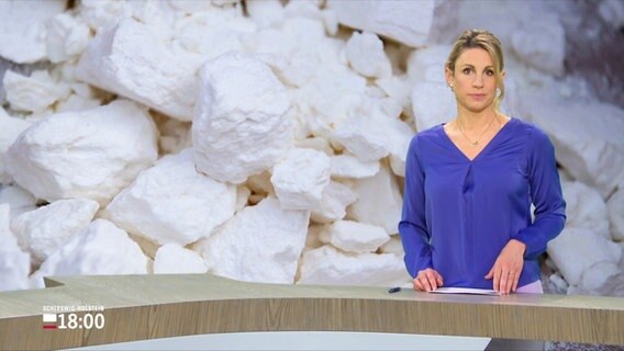 Moderatorin Eva Diederich im Studio. © Screenshot 