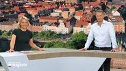 Marie-Luise Bram und Gerrit Derkowski im Studio. © Screenshot 