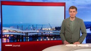Carl-Georg Salzwedel moderiert das Hamburg Journal. © Screenshot 