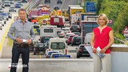 Marie-Luise Bram und Gerrit Derkowski moderieren Das Schleswig-Holstein Magazin. © Screenshot 