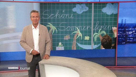 Moderator Thomas Görlitzer im Studio. © Screenshot 