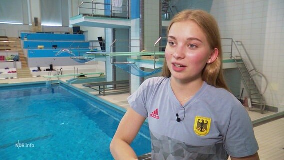 Wasserspringerin Jette Müller im Interview. © Screenshot 