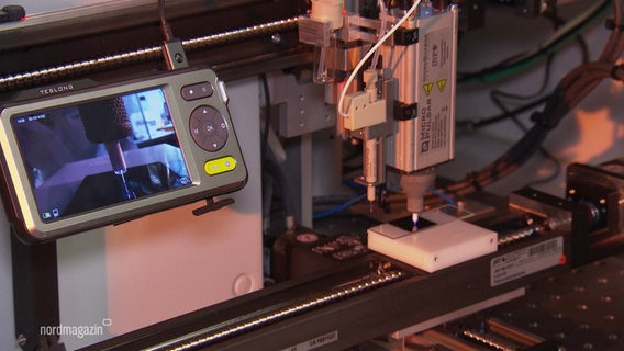 Der Plasma-Drucker im Greifswalder Leibnitz Institut © Screenshot 