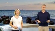 Marie-Luise Bram und Henrik Hanses moderieren das Schleswig-Holstein Magazin. © Screenshot 