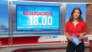 Lena Mosel moderiert Niedersachsen 18.00. © Screenshot 