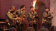 Das Signum Saxophone Quartett beim Konzert. © Screenshot 