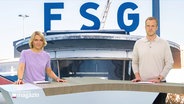 Marie-Luise Bram und Henrik Hansens moderieren das Schleswig-Holstein Magazin. © Screenshot 