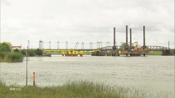 Die Huntebrücke aus der Ferne. © Screenshot 