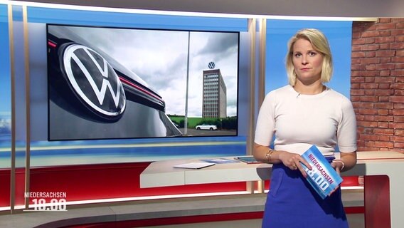 Kathrin Kampmann moderiert Niedersachsen 18.00. © Screenshot 