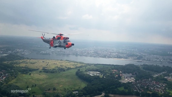 Der Search-and-Rescue-Hubschrauber "Sea King". © Screenshot 