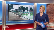 Moderatorin Kathrin Kampmann im Studio © Screenshot 