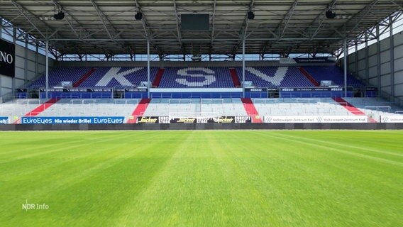 Tribüne im Stadion von Holstein Kiel. © Screenshot 