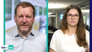Prof. Jochen Müller von der Universität Greifswald und Moderatorin Franziska Amler im Interview © Screenshot 