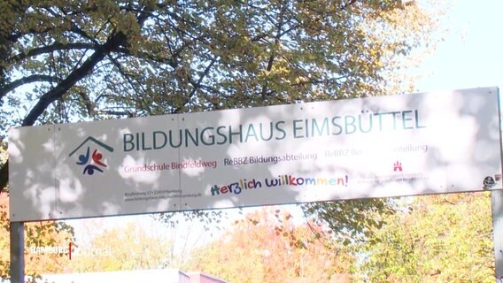 Der Eingang des "Bildungshauses Eimsbüttel". © Screenshot 