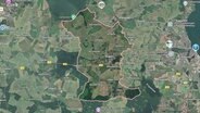 Eine Satellitenaufnahme des Amts Niepars in Mecklenburg-Vorpommern. © Screenshot 