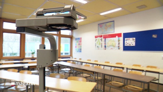 Ein leeres Klassenzimmer. © Screenshot 