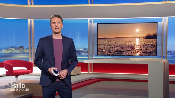 Arne-Torben Voigts moderiert Hallo Niedersachsen. © Screenshot 