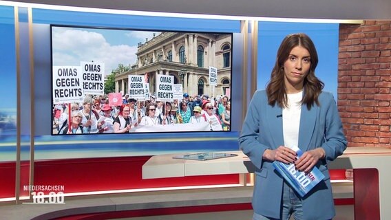 Lena Mosel moderiert Niedersachsen 18.00. © Screenshot 