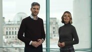 Ingo Zamperoni und Jessy Wellmer © Screenshot 