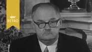 Julius Raab, Bundeskanzler Österreichs 1958, in einem Fernsehgespräch. © Screenshot 