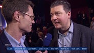 Andreas Dressel im Interview auf der SPD-Wahlparty. © Screenshot 