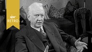 Philosoph Karl Jaspers  im August 1960 in seinem Wohnzimmer im Gespräch. © Screenshot 
