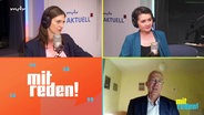Moderatorin und Gäste der Sendung Mitreden. © Screenshot 