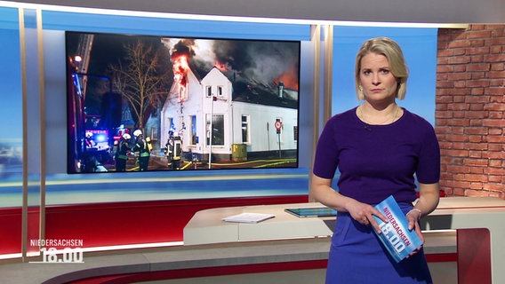 Kathrin Kampmann moderiert Niedersachsen 18.00. © Screenshot 