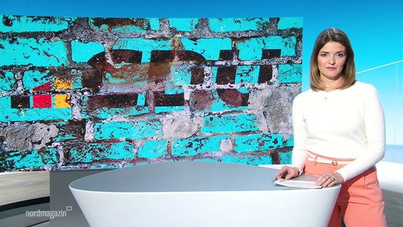 Frauke Rauner moderiert das Nordmagazin - Land und Leute. © Screenshot 