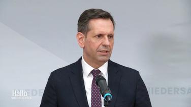 Niedersachsens Wirtschaftsminister Olaf Lies © Screenshot 