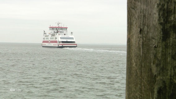 Eine Fähre fährt auf der Nordsee. © Screenshot 
