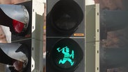 Ein Wikinger als Ampelmännchen. © Screenshot 