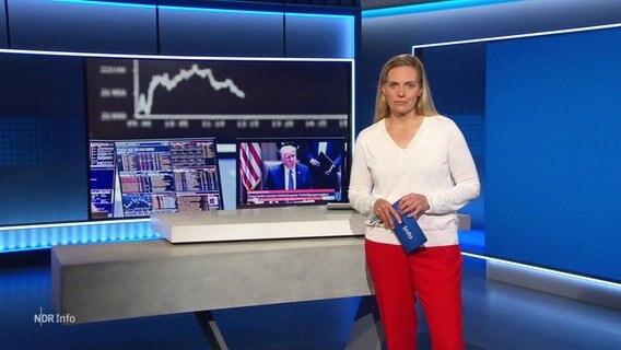 Juliane Möcklinghoff moderiert NDR Info um 17 Uhr. © Screenshot 