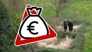 Eine Frau und ein Mann auf einem Acker. (extra 3 Spezial: Der reale Irrsinn vom 23.04.2025 im NDR) © NDR 