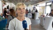 Kathrin Hoffmann von der Wirtschaftsförderung Schwerin. © Screenshot 