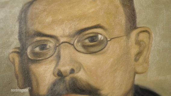 Ein Porträt des Landesgeologen Eugen Geinitz. © Screenshot 