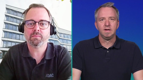 Christof Tietgen vom ADAC Hansa e.V. im Gespräch mit NDR MV Host Steffen Baxalary. © Screenshot 