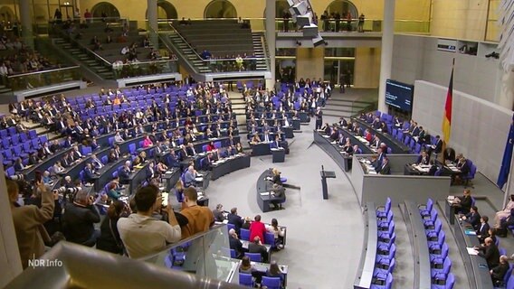 Blick in den Bundestag © Screenshot 