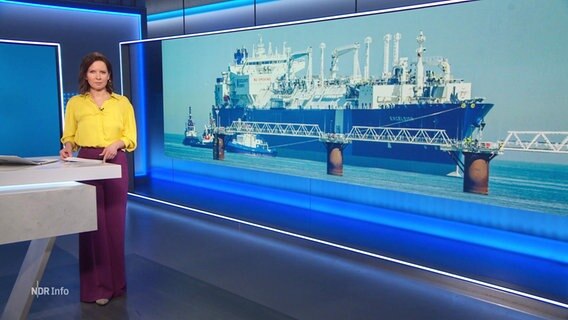 Moderatorin Romy Hiller im Studio. © Screenshot 
