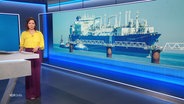 Moderatorin Romy Hiller im Studio. © Screenshot 