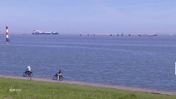 Das LNG-Terminal in Wilhelmshaven © Screenshot 