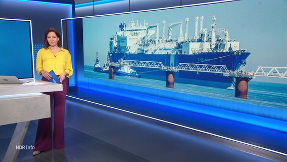 Romy Hiller moderiert NDR Info um 17 Uhr. © Screenshot 
