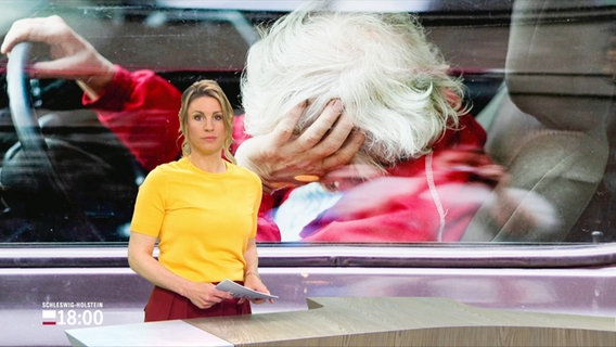 Moderatorin Eva Diederich im Studio. © Screenshot 