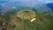 Grafik des Satelliten "Biomass". © Screenshot 