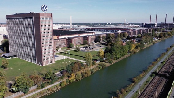 Das Werksgelände von VW in Wolfsburg. © Screenshot 